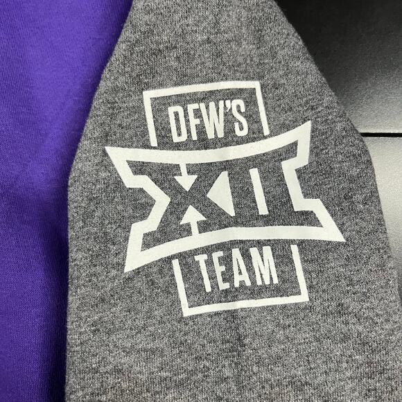 RARE 2022-23 TCU Football Nike Team Exclusive “Funky Town” DFW Big XII Hoodie - Picture 3 of 5